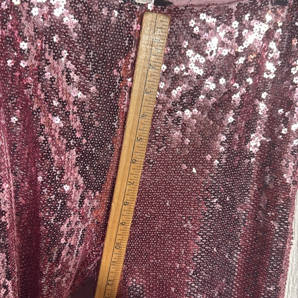 Sister Jane Recital Sequin Trousers Pink Size L Party, Holiday, Statement Pants - Picture 9 of 11